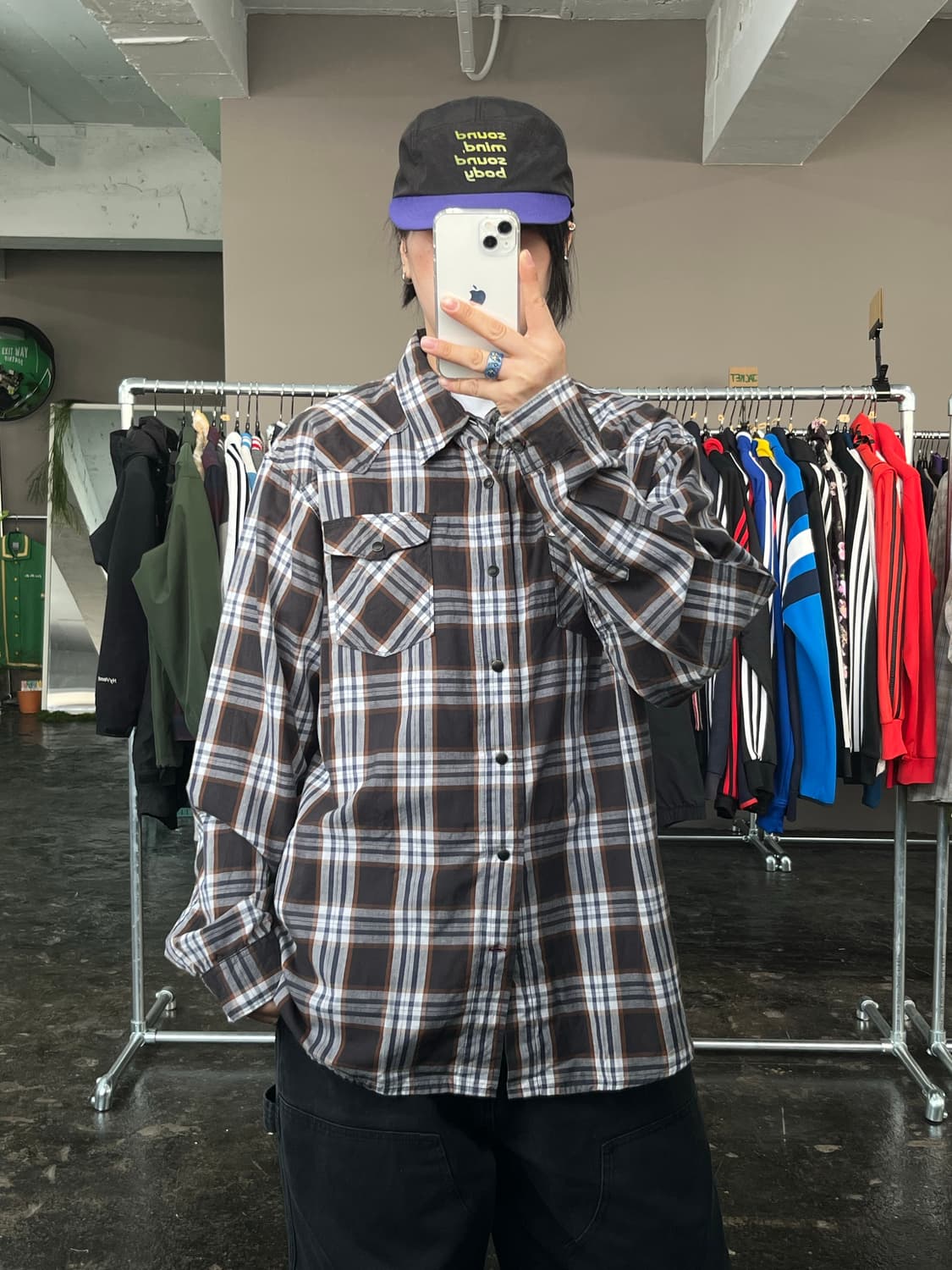 랭글러 웨스턴 체크 셔츠  상품이미지2