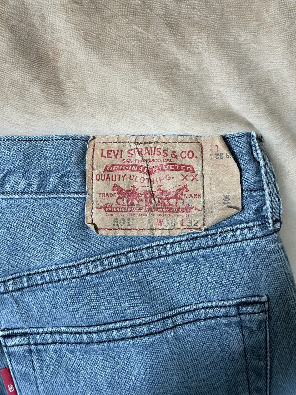 리바이스 501 멕시코산 W38 L32 상품이미지3