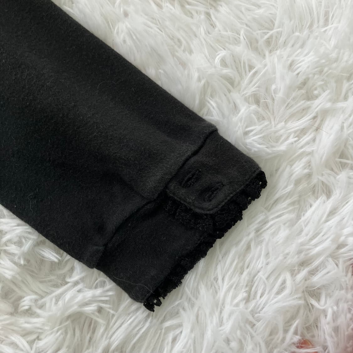 빈티지 블랙 공주 레이스 긴팔 963 y2k 스트릿 갸루 펑키 일본빈티지 상품이미지5