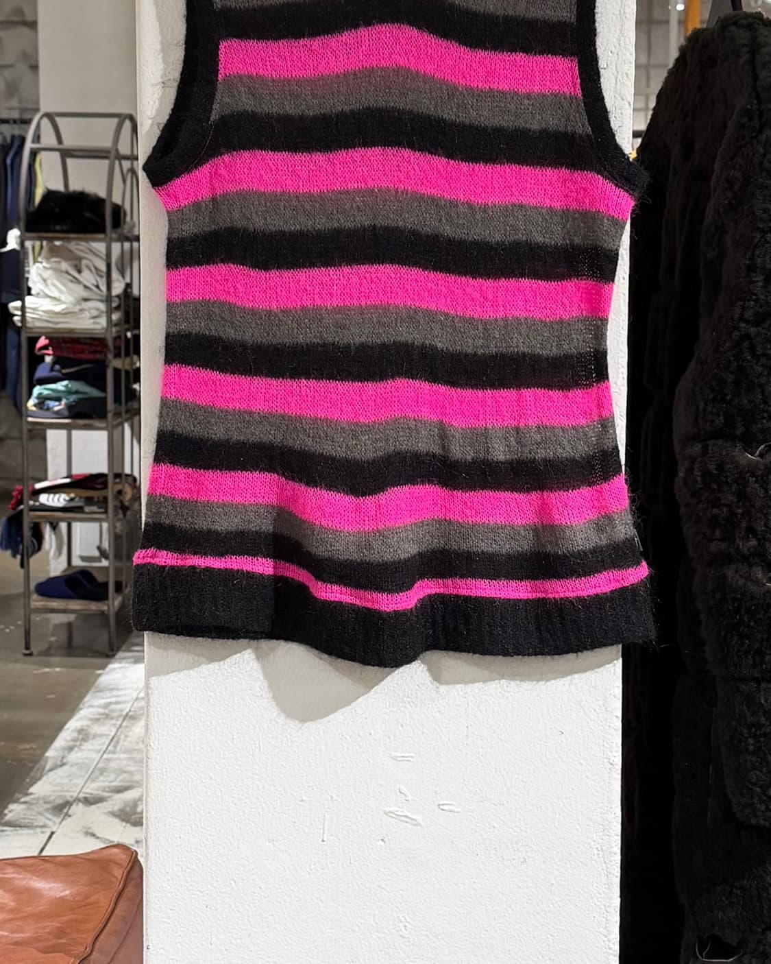 스투시 스트라이프 스웨터 베스트  상품이미지5