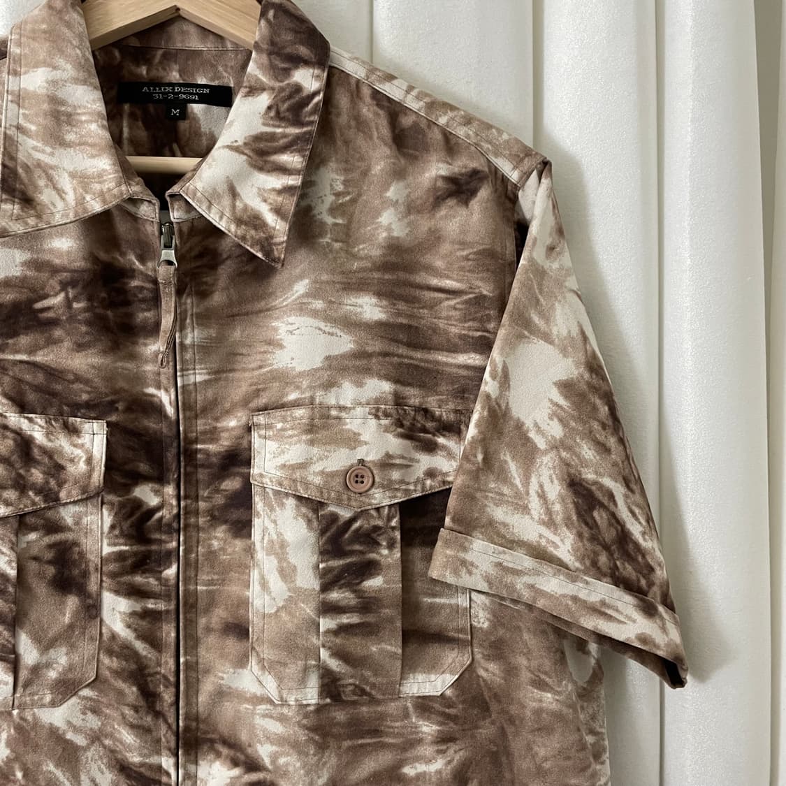 ALLIX DESIGN 스웨이드 타이다이 반팔 집업 상품이미지4