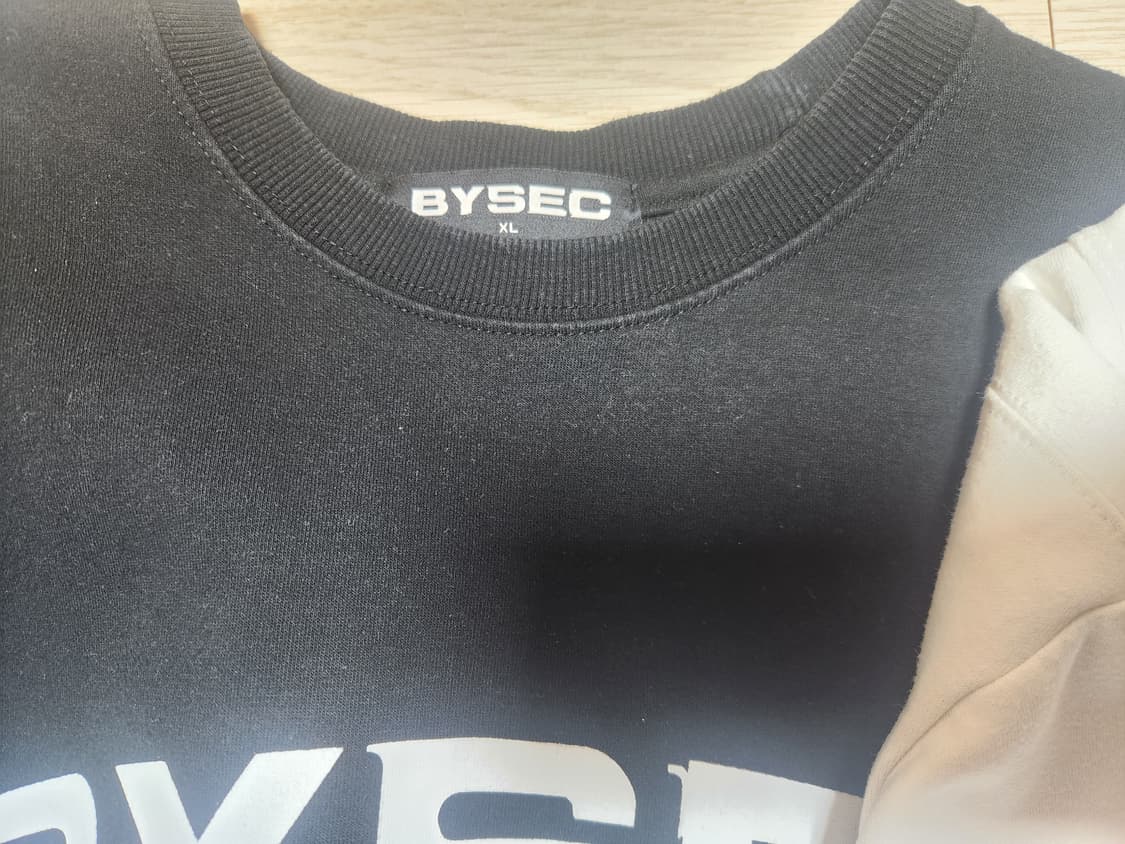 [바이젝] 빅로고 오버핏 반팔 티셔츠 XL 3벌(블랙2, 화이트1) 상품이미지5