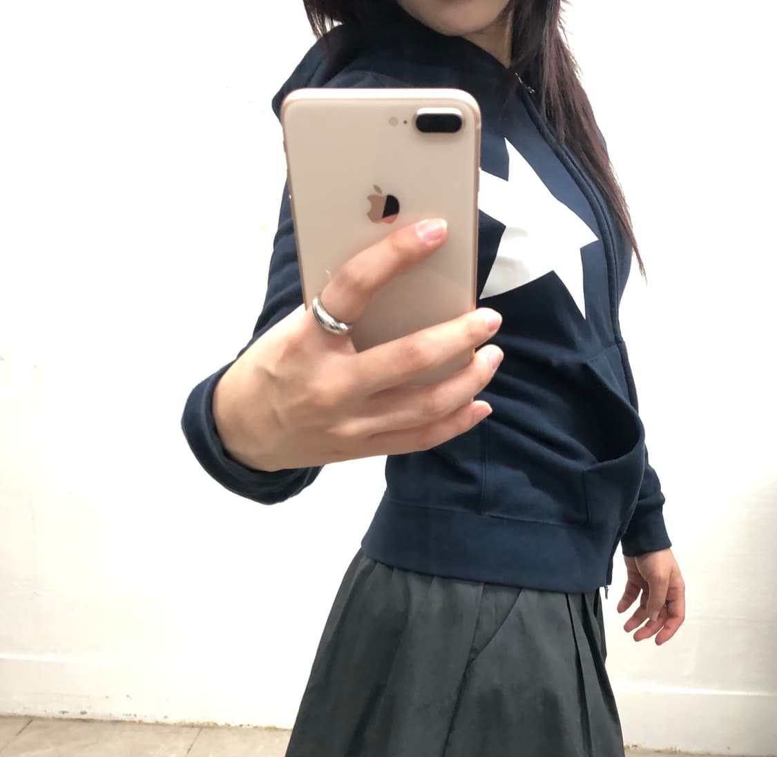 베이프 스타 딱붙핏 후드 집업 상품이미지1