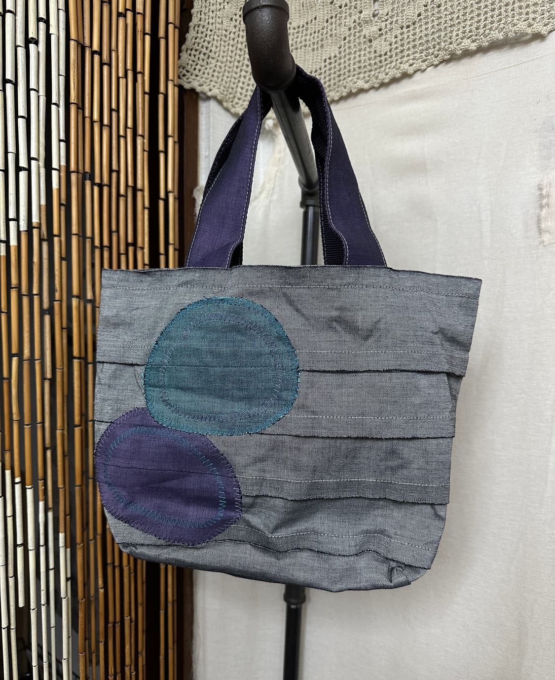 kaguraya tote bag (purple) 상품이미지5