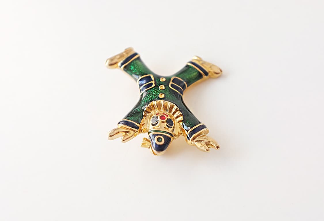 1980s 귀여운 삐에로 빈티지브로치 빈티지악세사리 상품이미지5