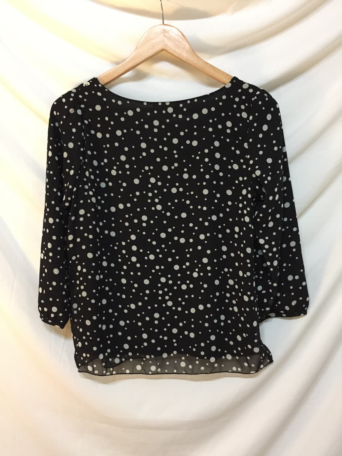 도트 레이스 리본 블라우스 상품이미지6