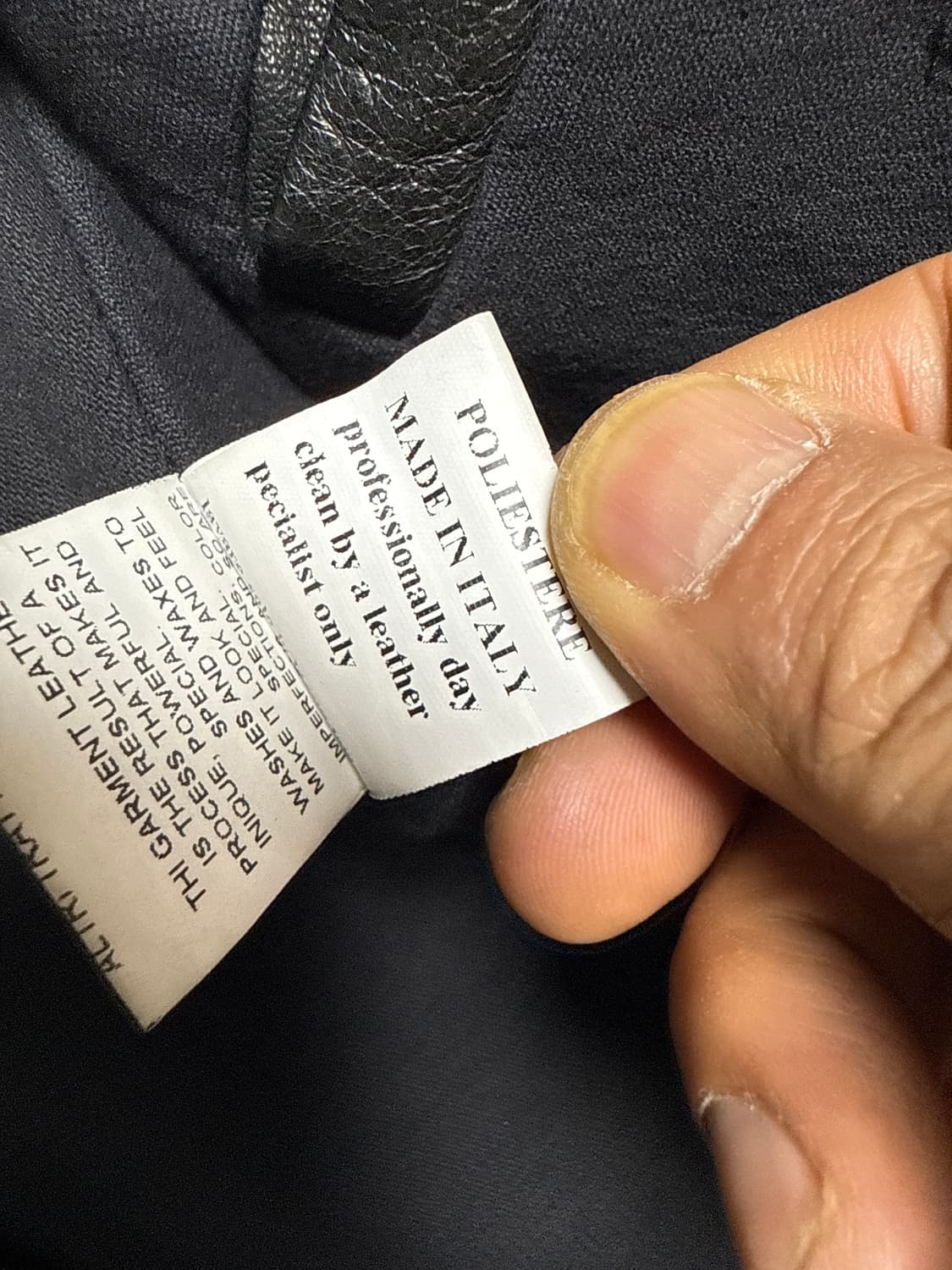 Takeshy Kurosawa 비대칭 하이넥 레더 자켓 상품이미지10