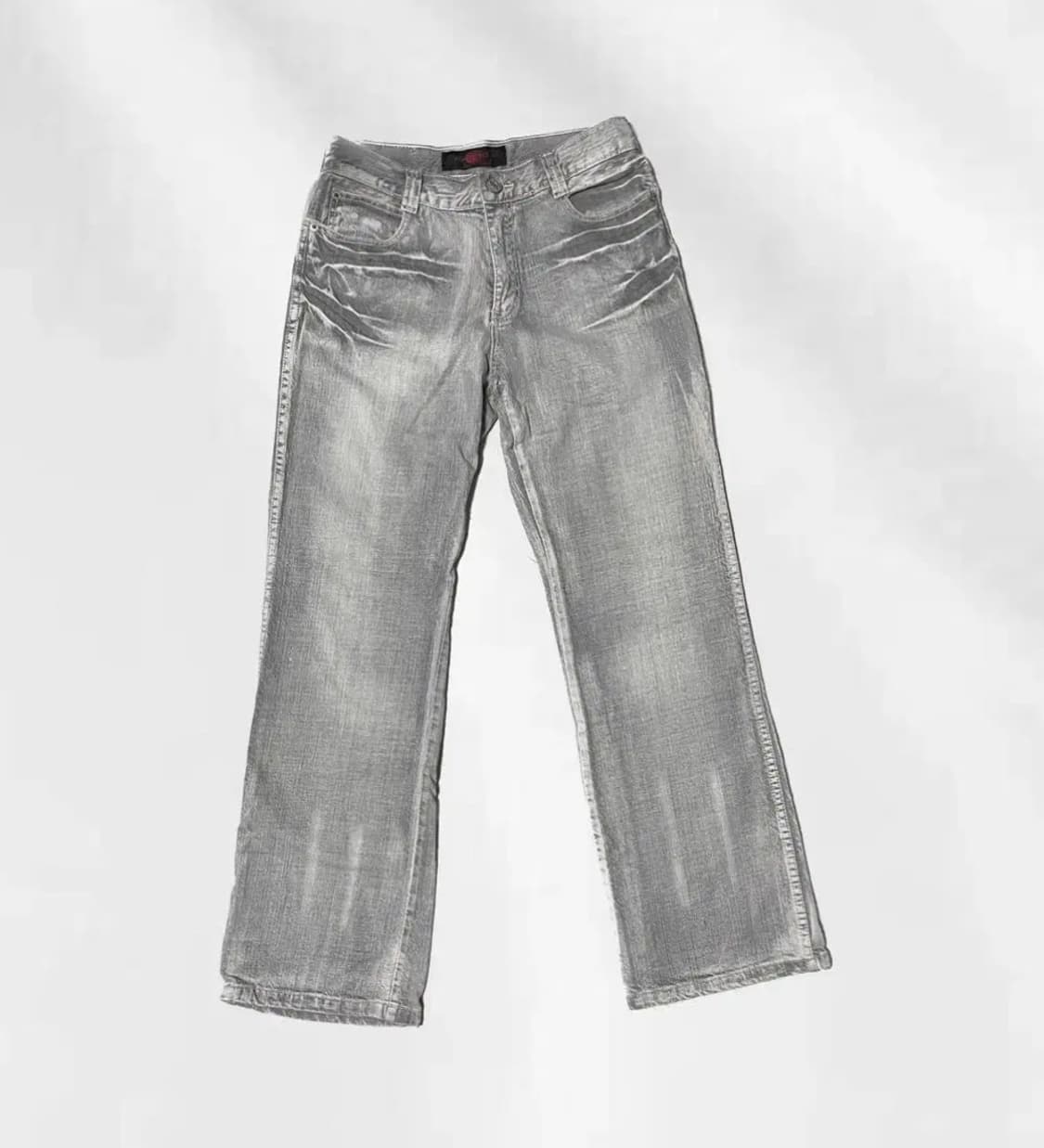 와이즈걸 빈티지 아이스그레이 와이드팬츠 상품이미지1