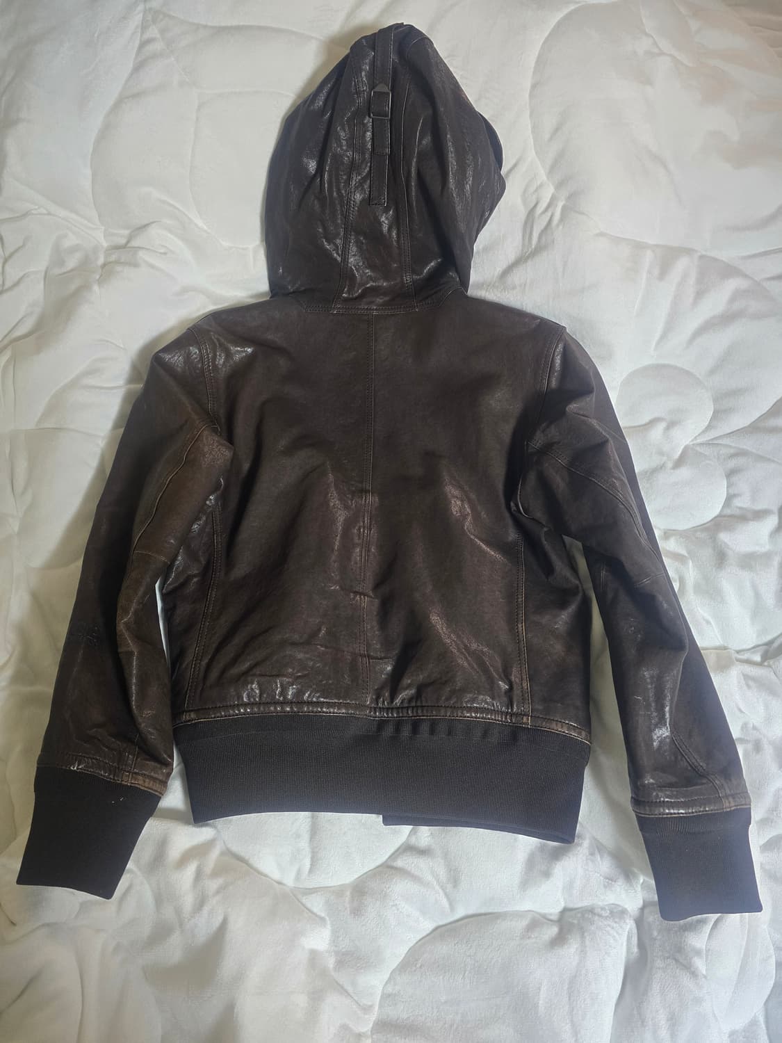 C.P. Company 빈티지 고글 가죽 봄버 자켓 상품이미지4