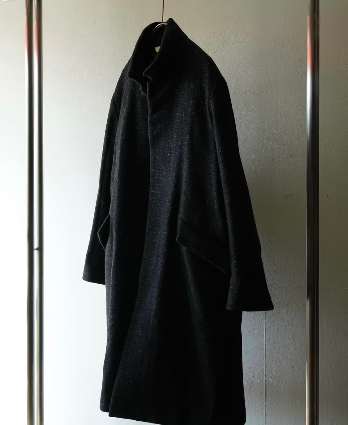 [m] 워드로브41 라이브러리 코트 멜란지블랙 상품이미지5