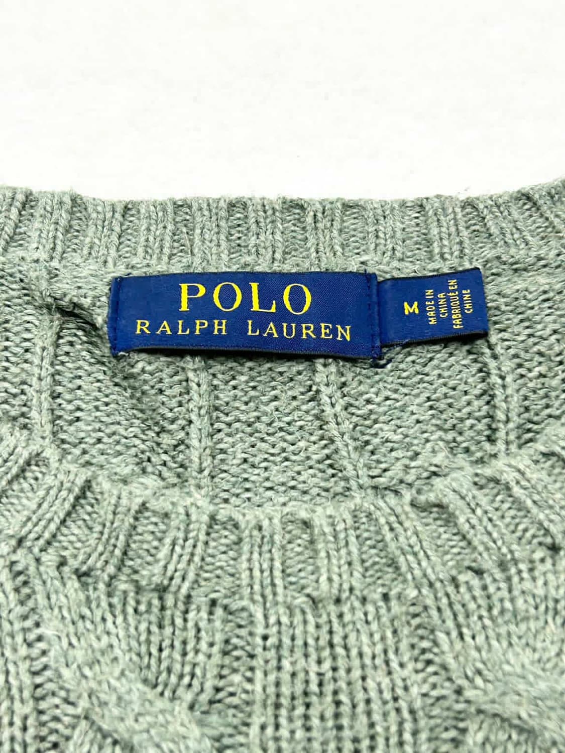 폴로 버건디포니 카키 케이블니트 상품이미지7