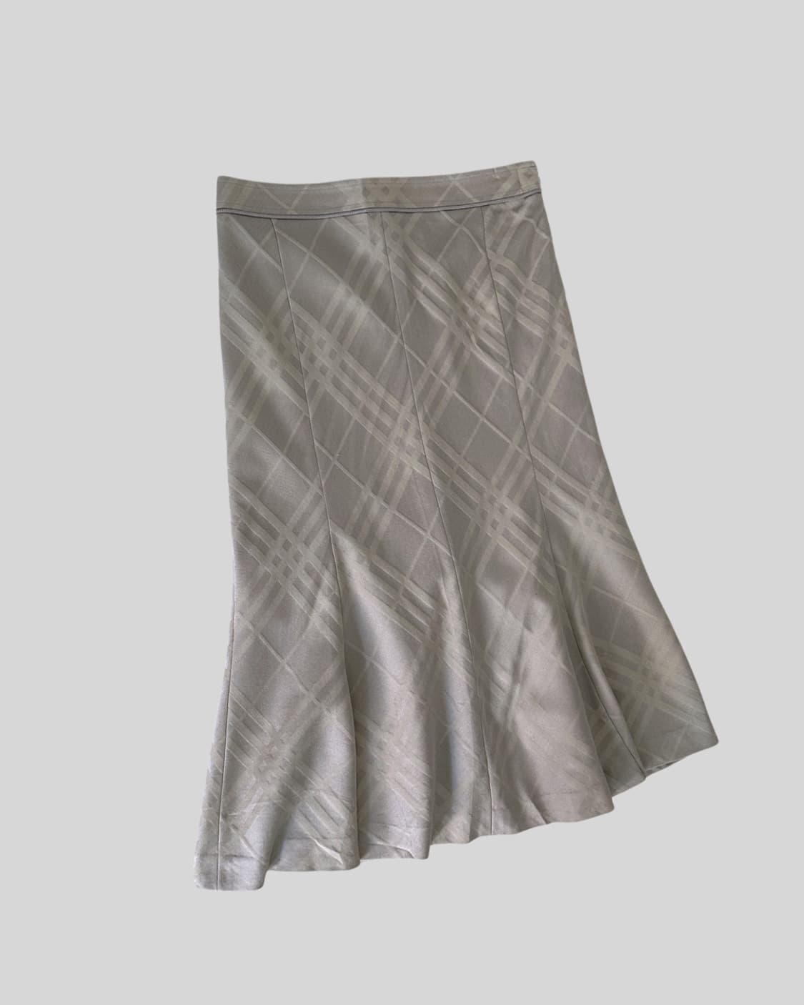 (BURBERRY)beige checker skirt 상품이미지4