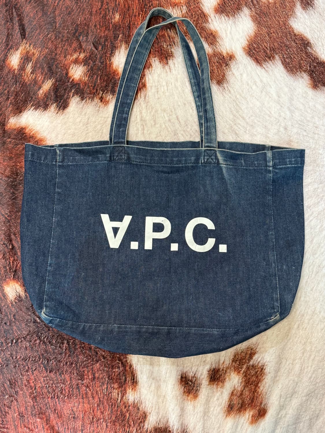 APC 아페쎄 빈티지 다니엘라 데님 인디고 토트백  상품이미지1