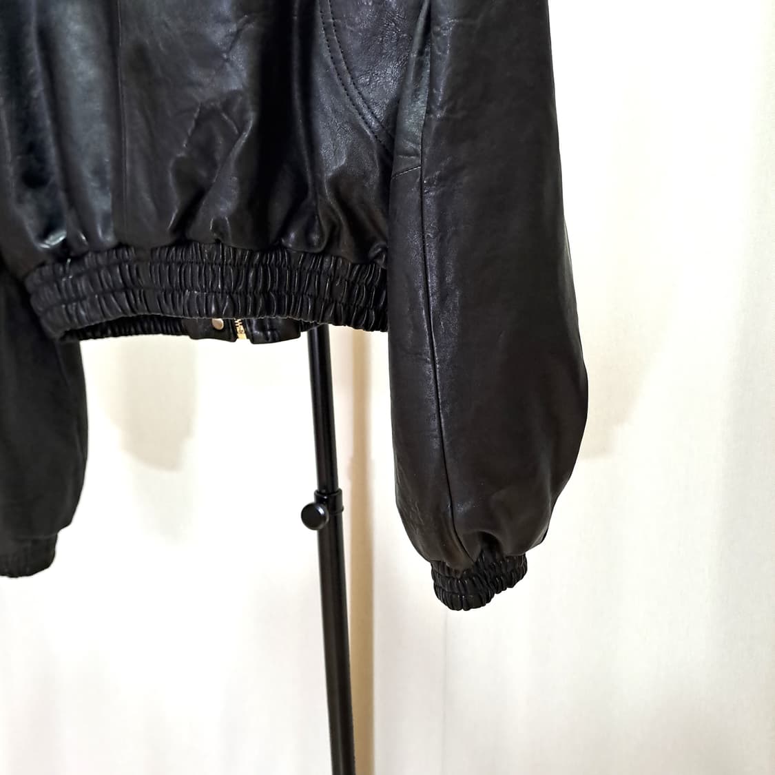 (여성) JULL-LOG 줄로그 양가죽 하이넥 크롭자켓 FREE B608 상품이미지7