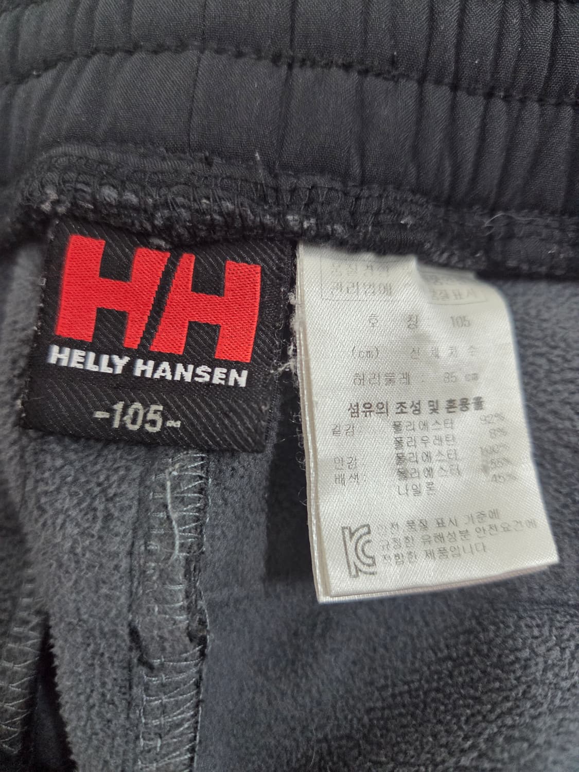 헬리한센 남성 바지 105 블랙 상품이미지4