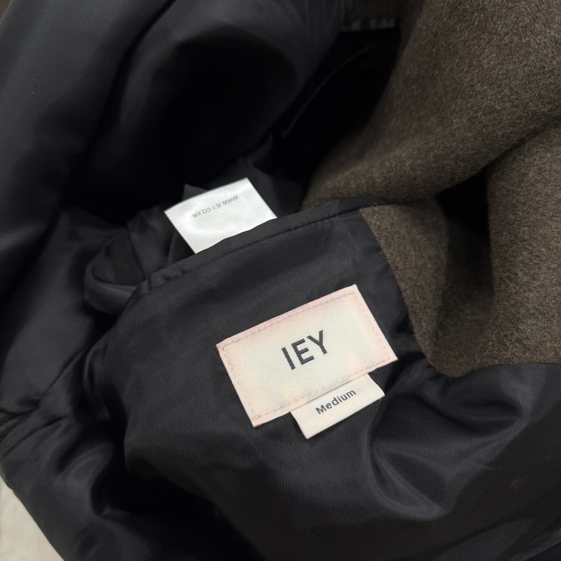 lEY 이에이 로이 더블 브레스트 롱코트 다크 브라운 M 상품이미지8