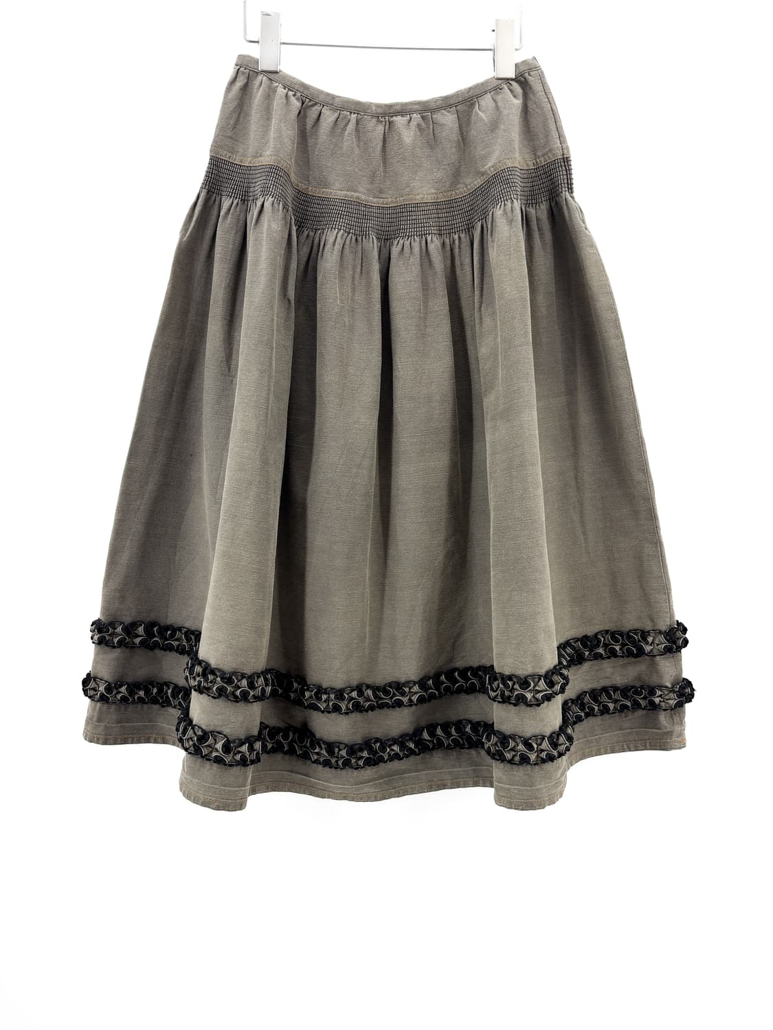 빈티지 셔링 포인트 프릴 스커트 상품이미지3