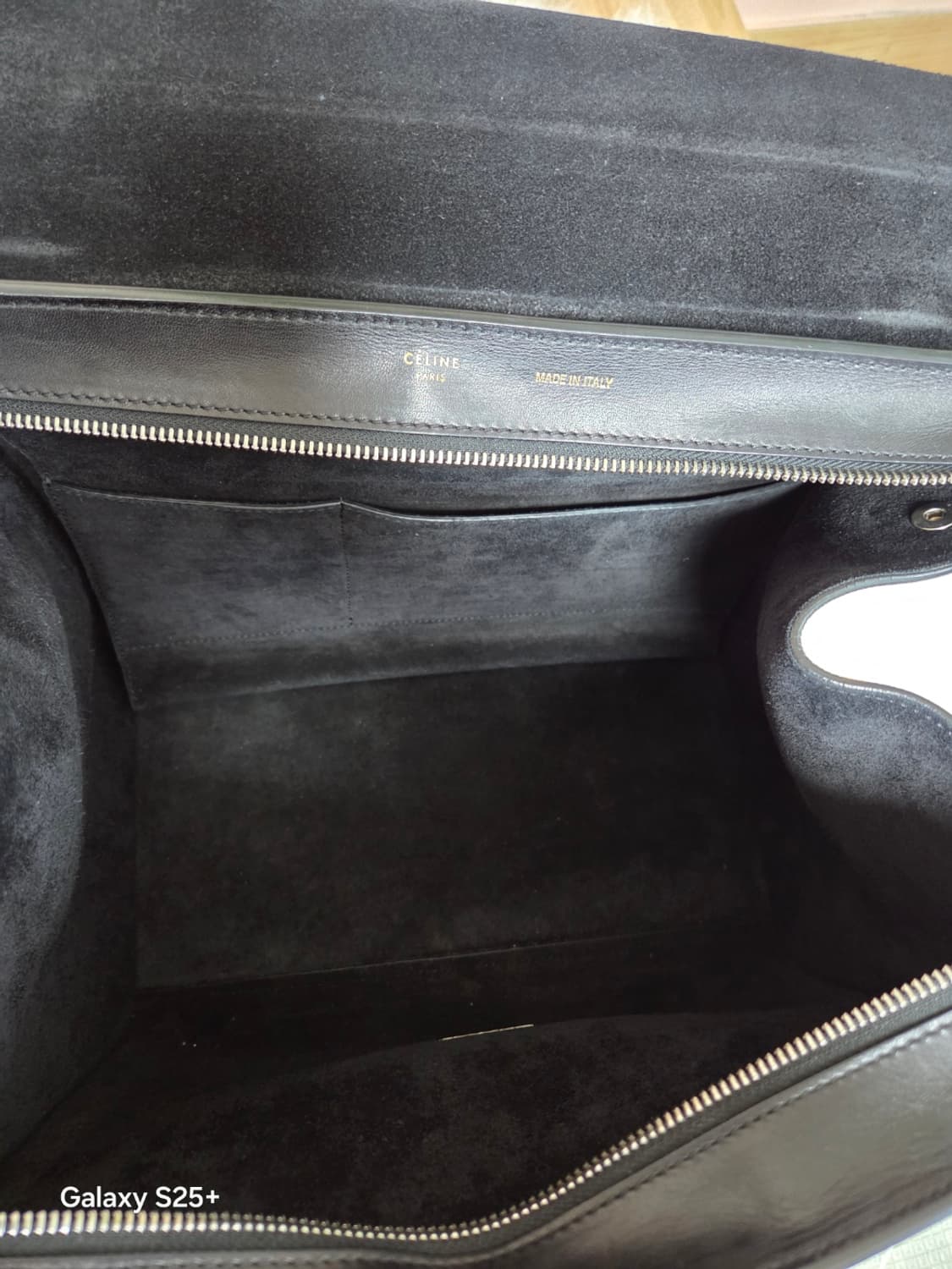 셀린느 트라페즈 가방 네이비 블랙 화이트+ 스트랩 상품이미지9