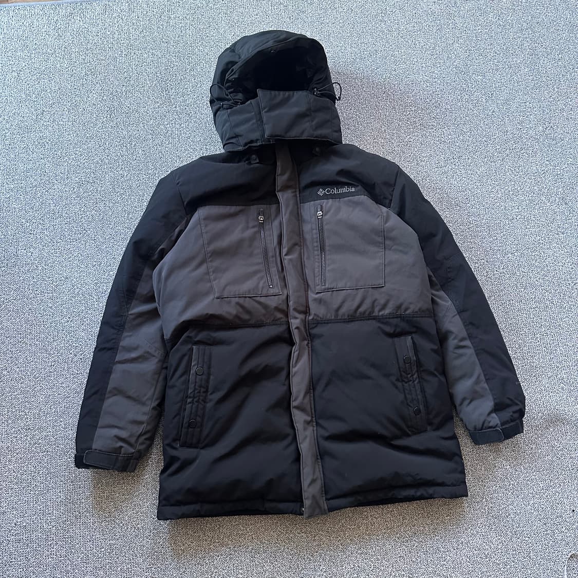 컬럼비아 블랙 롱 패딩 상품이미지1