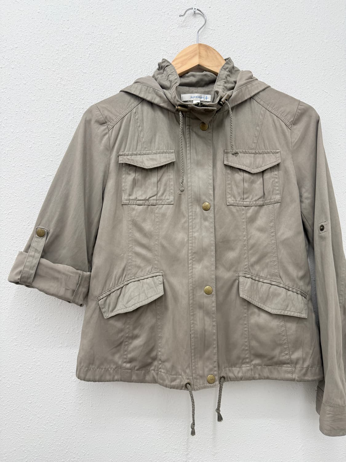 빈티지 KLEIN PLUS 베이지 후드 바람막이 상품이미지5