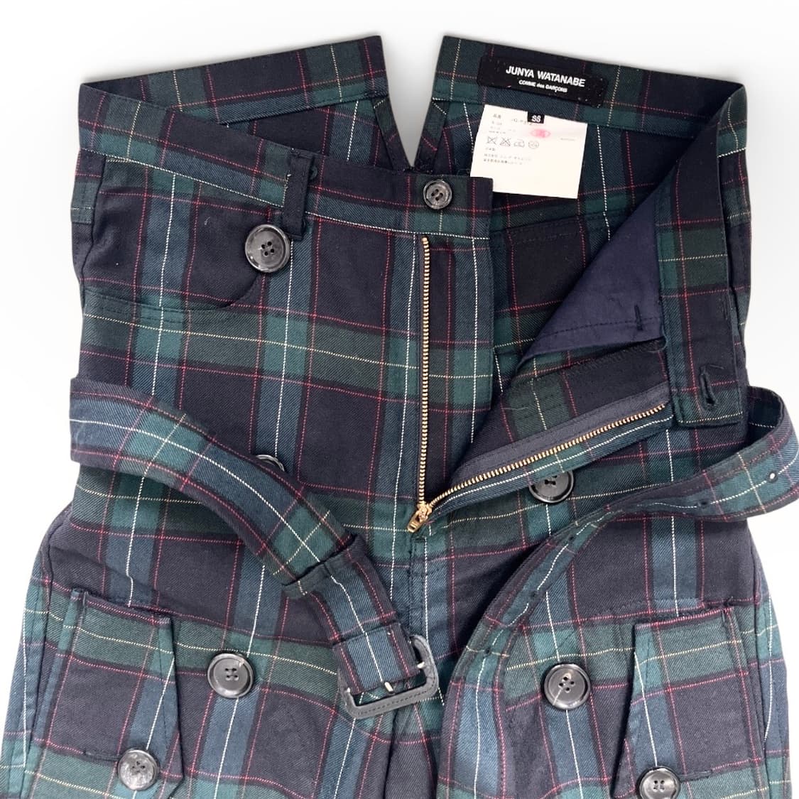 Junya Watanabe 타탄체크 9부 팬츠 ss 상품이미지4