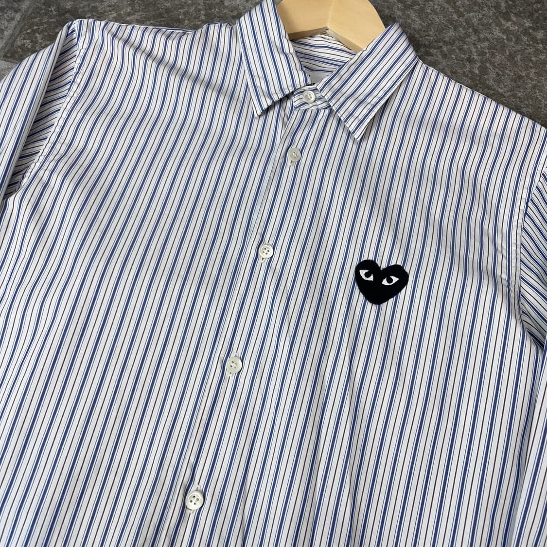 꼼데가르송 블랙와펜 스트라이프 셔츠 상품이미지1