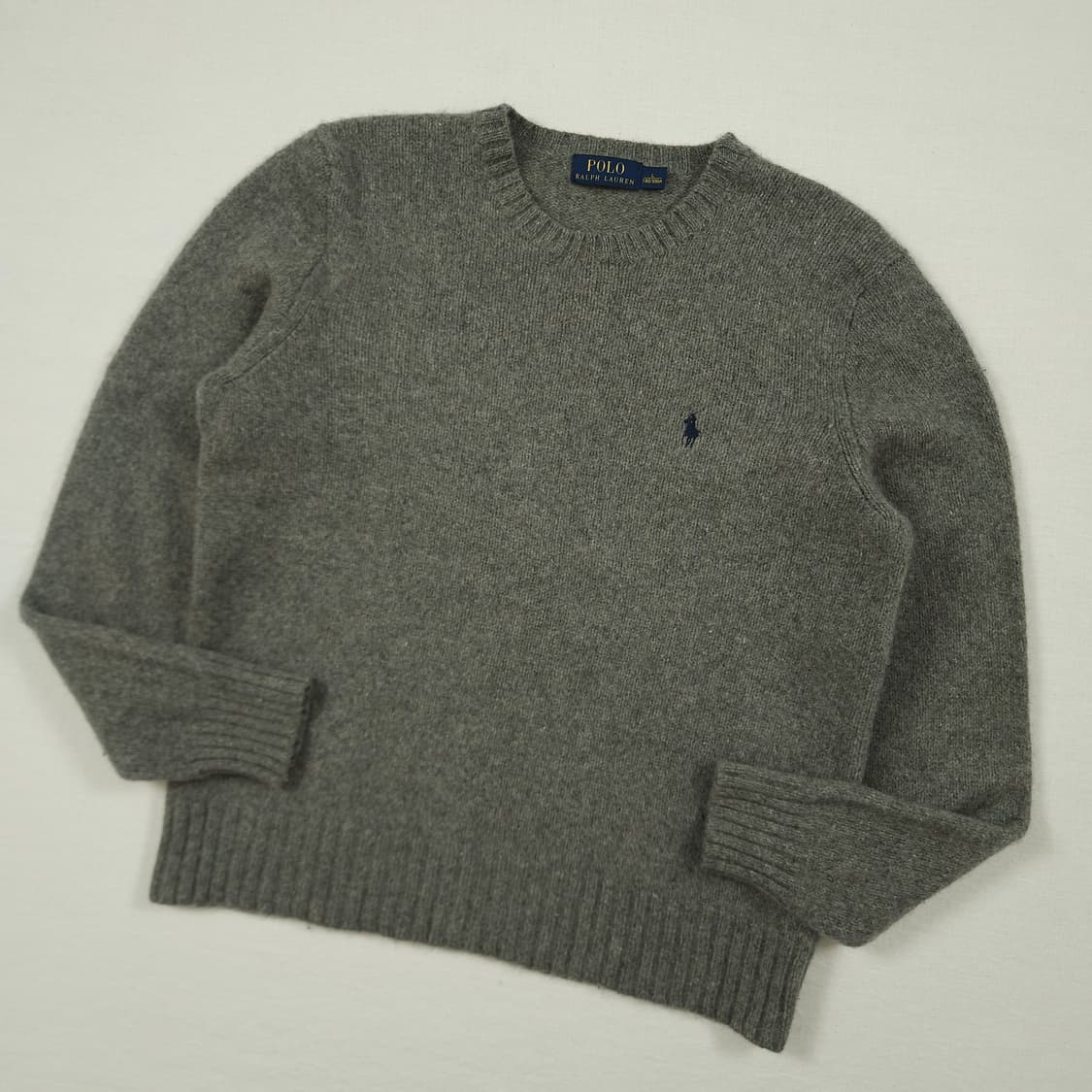 L(100)폴로 랄프로렌 크루넥 울니트 차콜 상품이미지2
