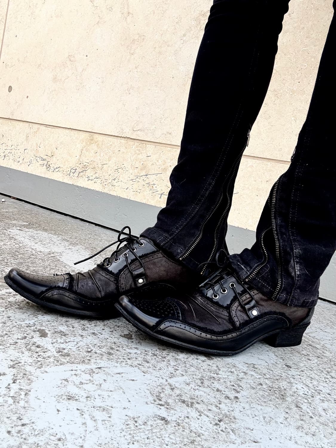 “Red Cover” 00’s V-Kei Mood Black Shoe 상품이미지1