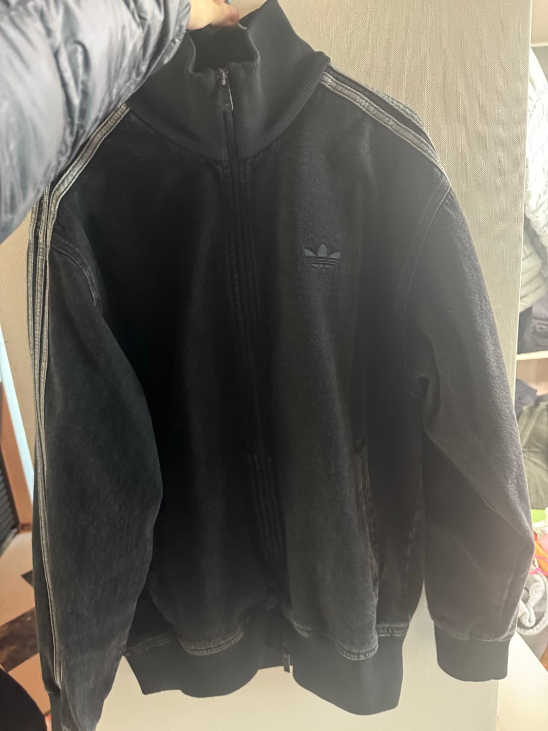 아디다스 아디컬러 데님 파이어버드 트랙탑 상품이미지1