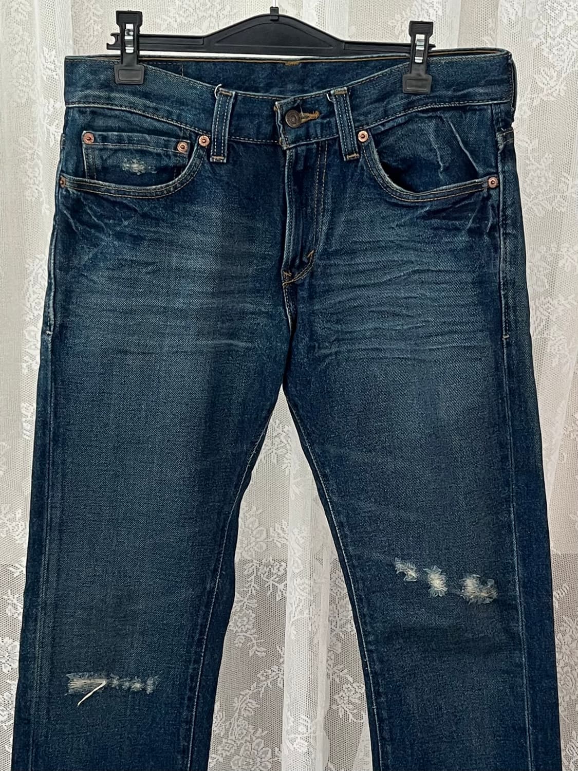 32) 리바이스 511 스키니 데님 팬츠 진청 상품이미지3