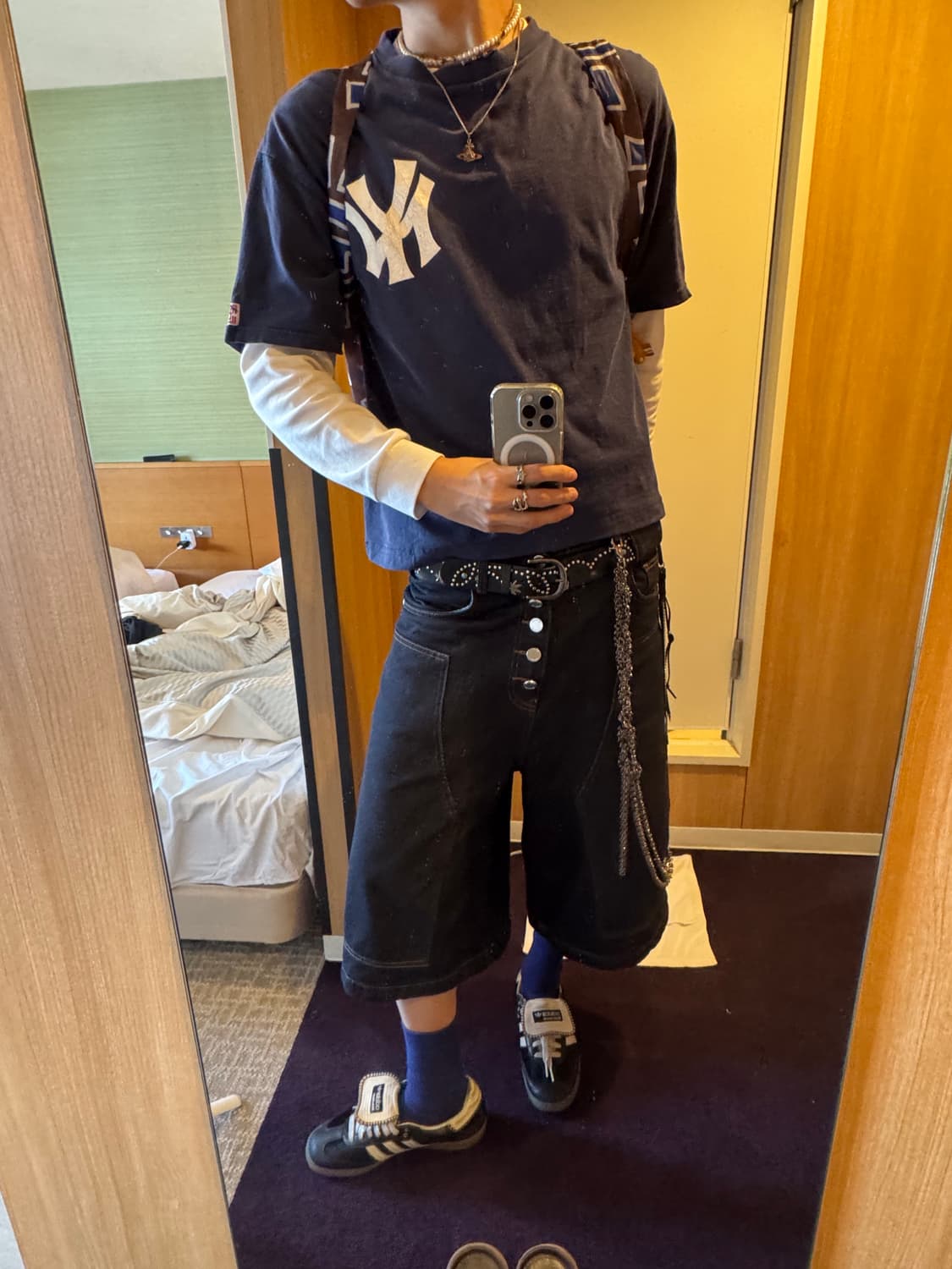 [M] Steepc lazy indigo denim shorts 상품이미지6