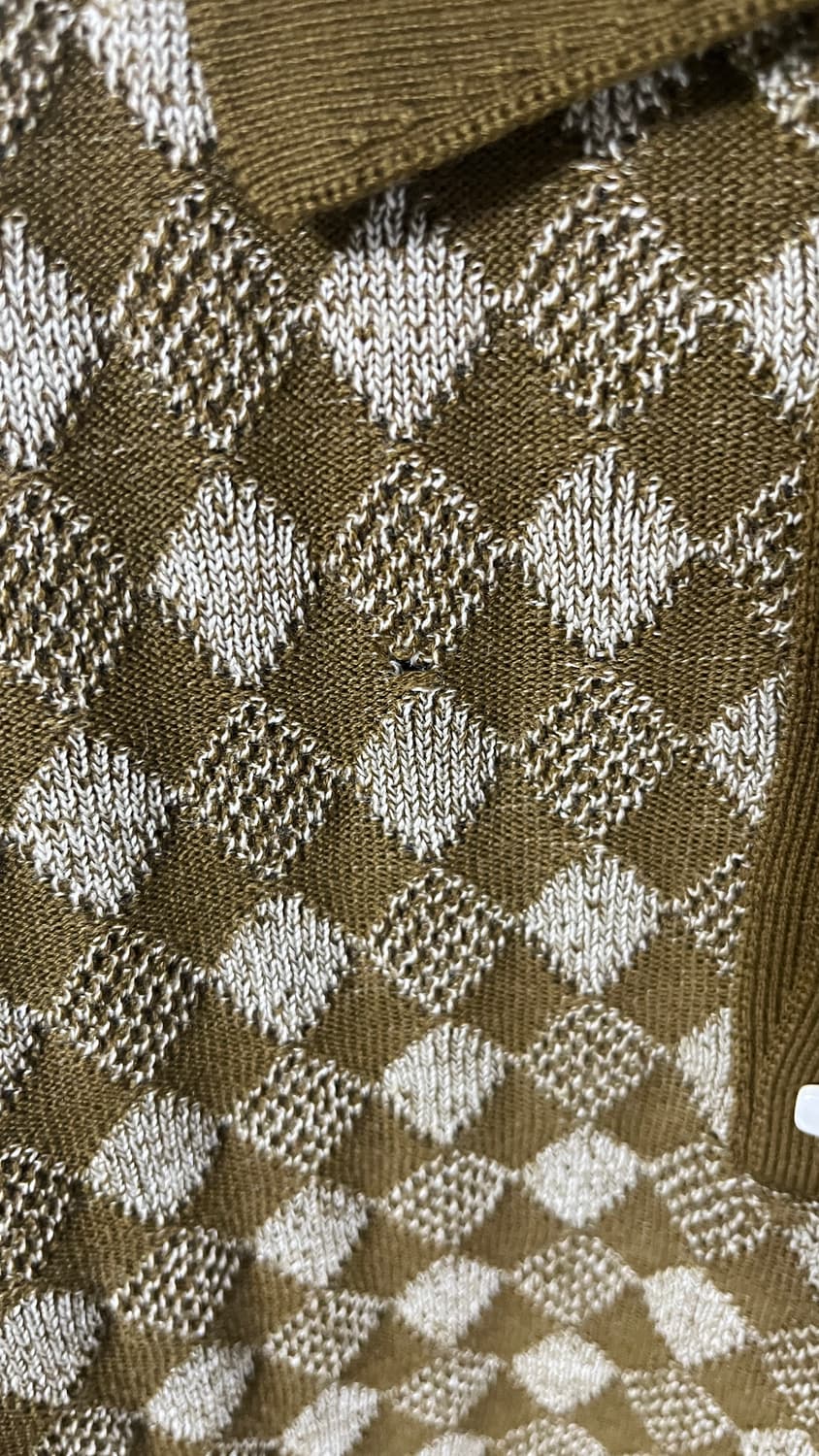 나마체코 다이아몬드 폴로 니트 상품이미지2