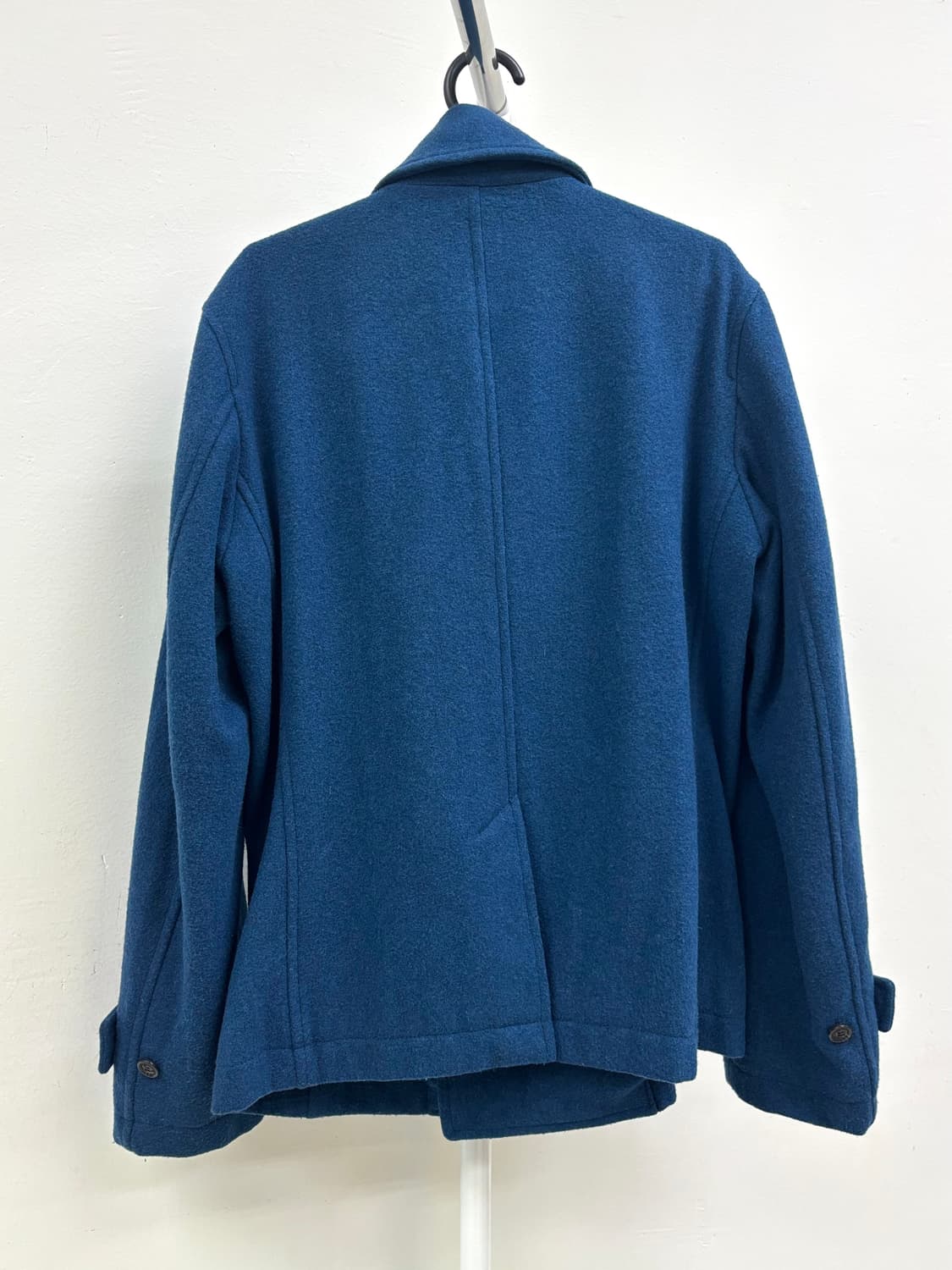 빈티지 블루 더블 하프 코트 울 자켓 상품이미지9