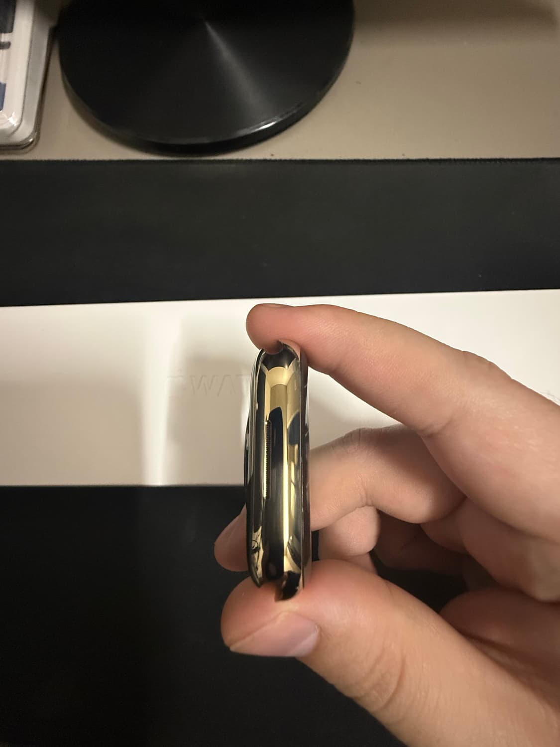 애플워치7 45mm 스테인리스 골드 셀룰러 배터리성능 100% 상품이미지4