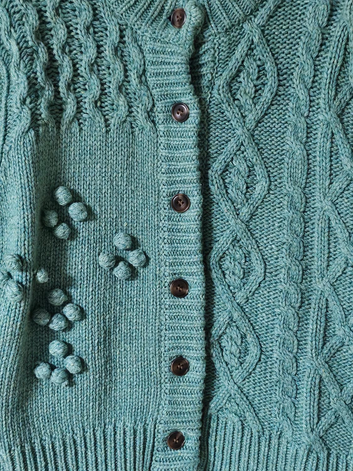 JJ 지고트(JJ JIGOTT) 꽈배기 니트 여성가디건(울혼방/FREE) 상품이미지4