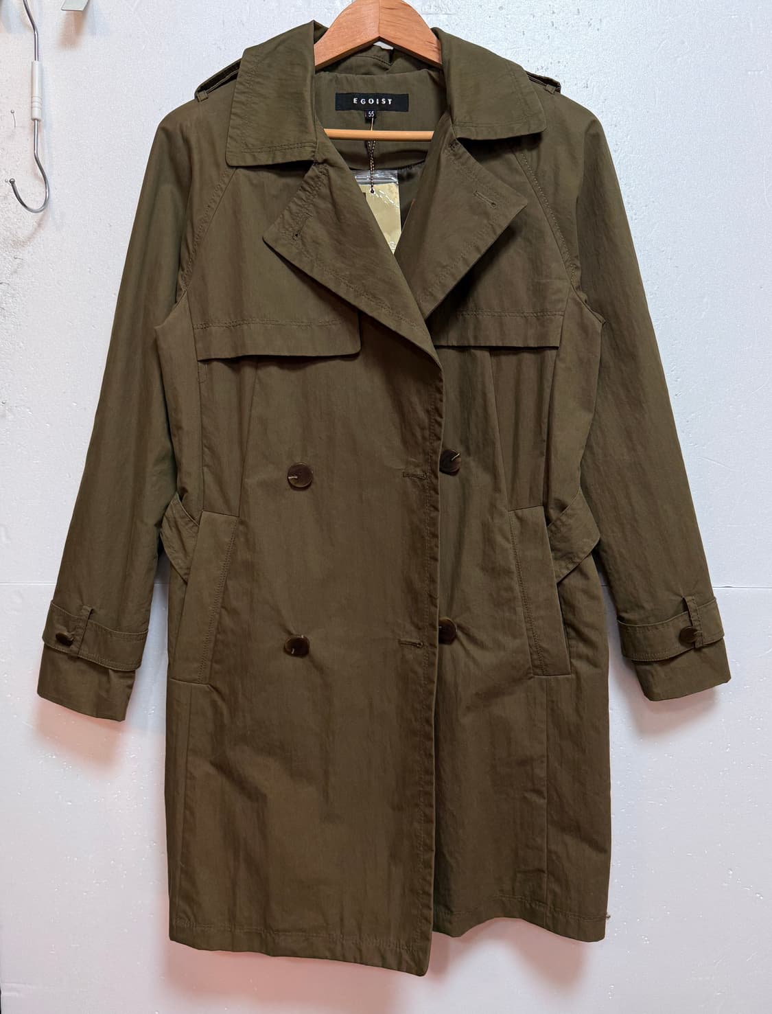 (새상품)에고이스트(EGOIST)벨트 트렌치코트 55 상품이미지3