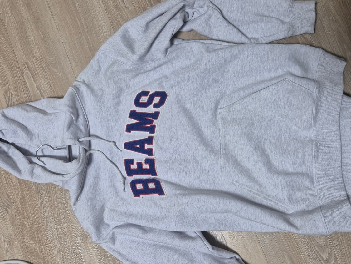 빔즈 베이직 후드티 애쉬그레이 L 상품이미지2