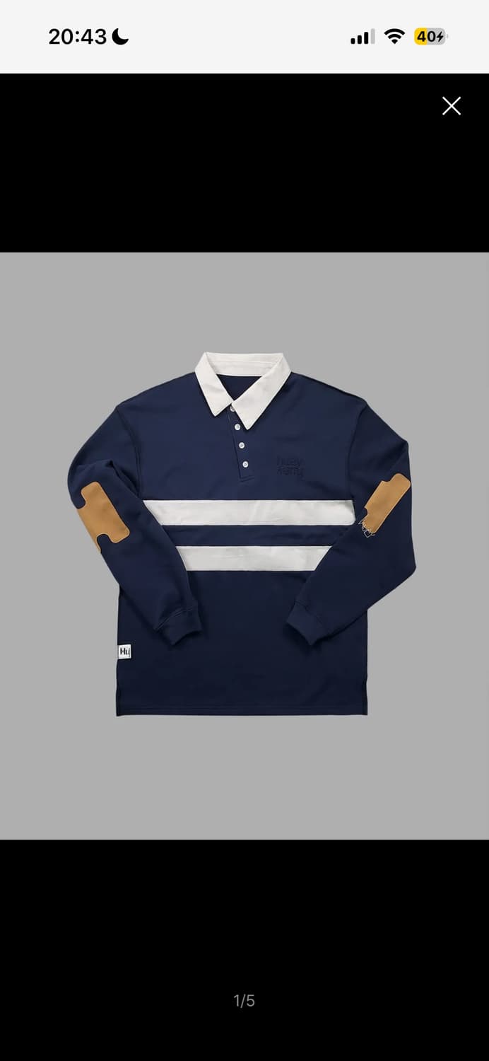 휴이 럭비티 Inside Out Rugby Tee Navy 01 상품이미지1