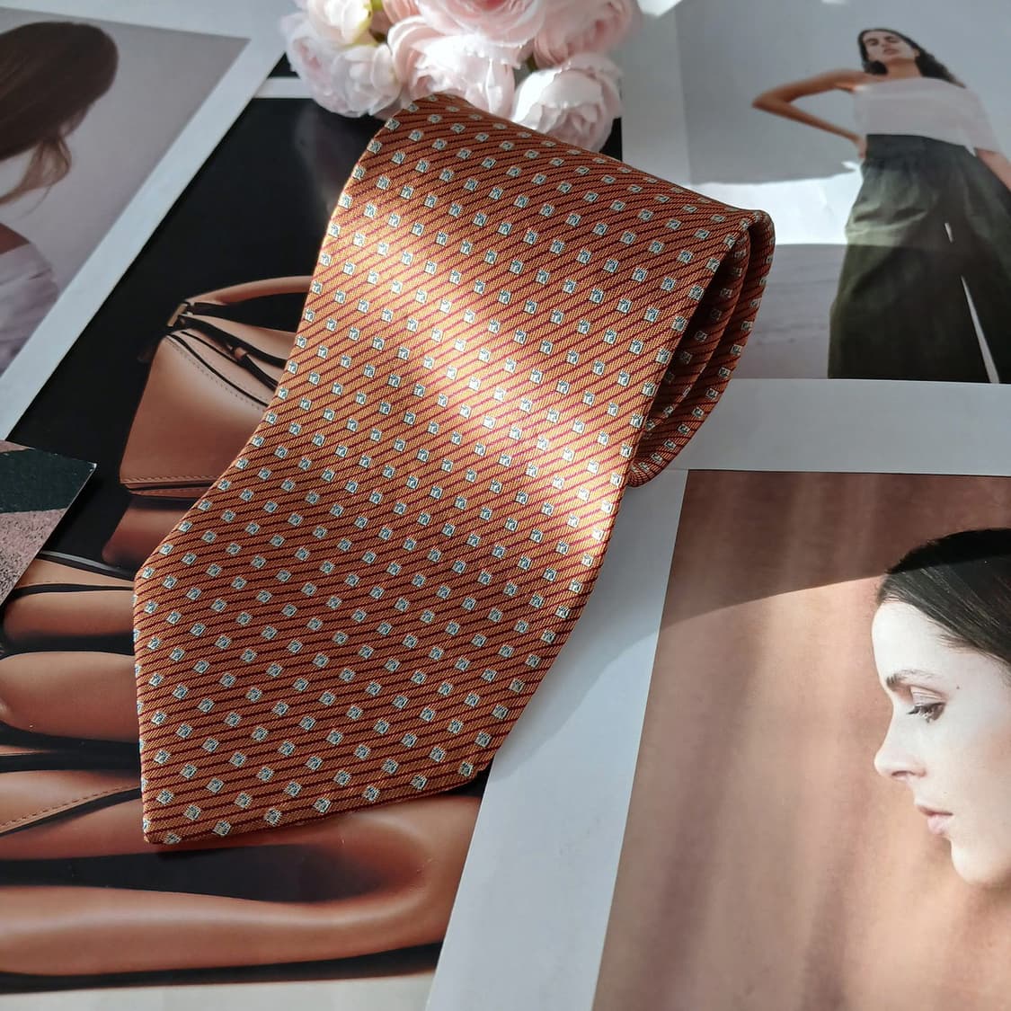 니노 세루티 실크 지오메트릭 넥타이 9.8cm A+등급 A19170
 상품이미지2