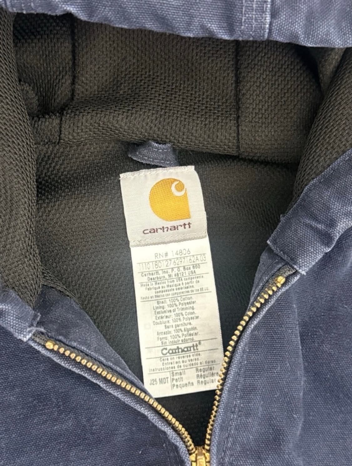 칼하트 j25 mdt 네이비 S 상품이미지3