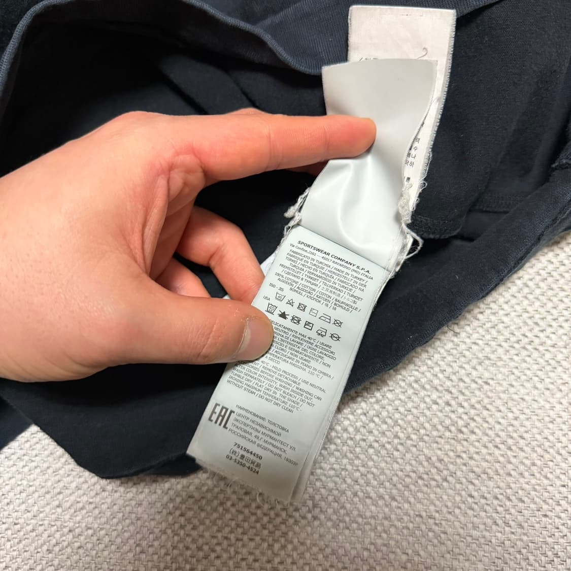 스톤아일랜드 와펜 블랙 롱슬리브 상품이미지6