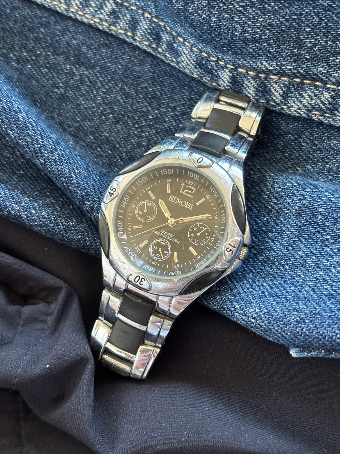 vintage sinobi metal watch steel 상품이미지1