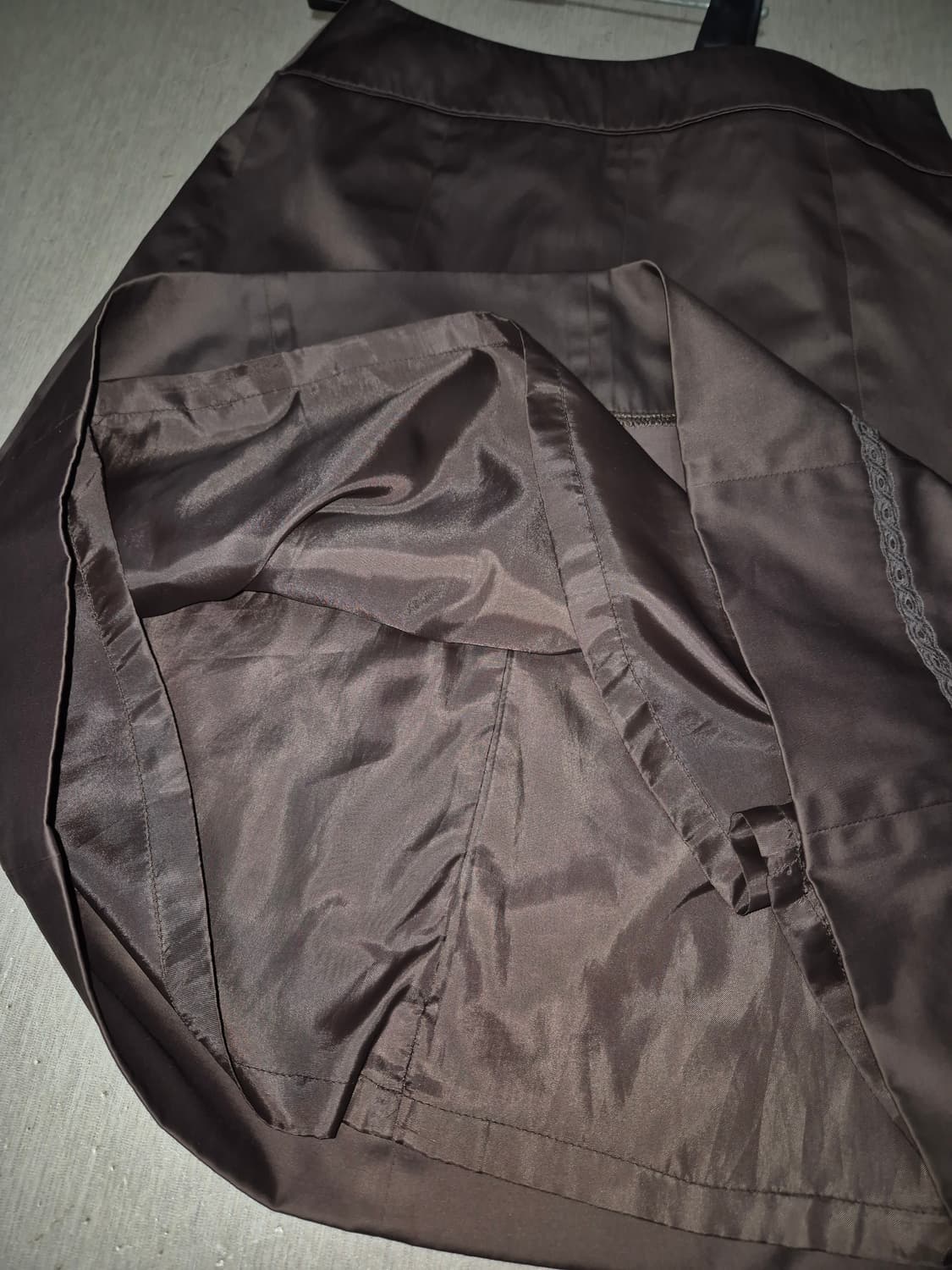 브라운 미디 플레어 스커트 상품이미지7