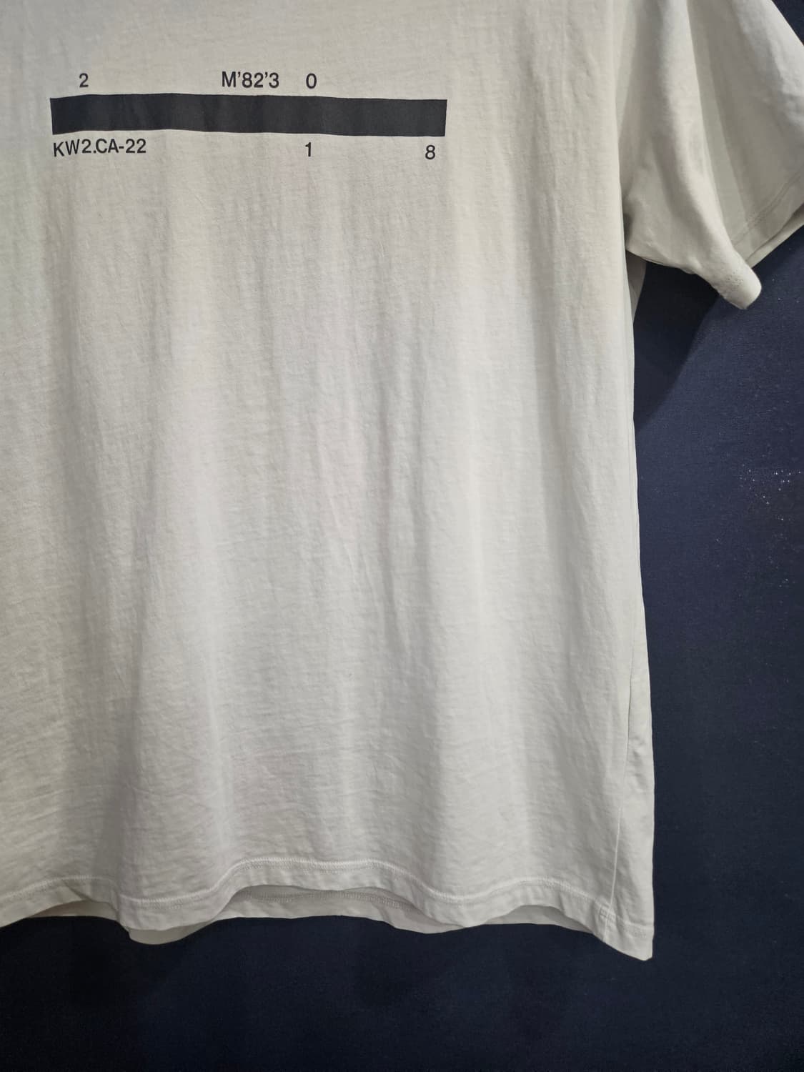 플라스틱 프로덕트 라이트그레이 남성 오버핏 95~100 반팔티  상품이미지5