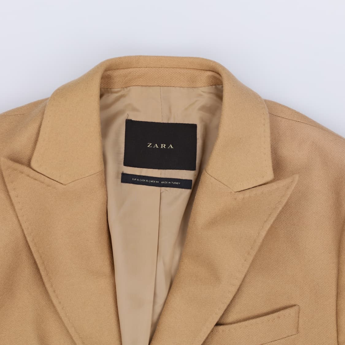 [EUR XL] 자라 베이지 롱코트 (변색)1222H1 상품이미지3