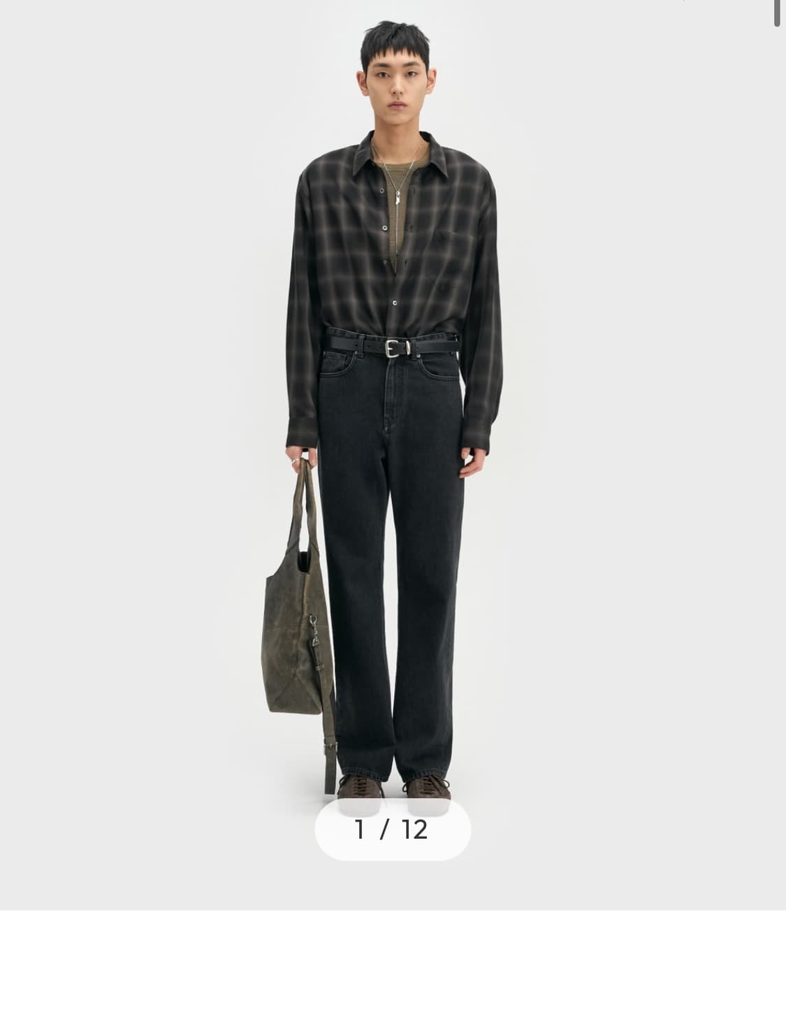 벨리에 미드와이드 워시드블랙 34/32 상품이미지1