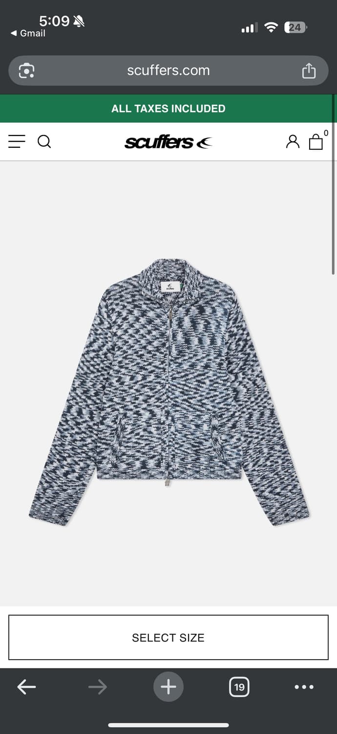 TROPIC GREY KNIT ZIPPER 상품이미지2