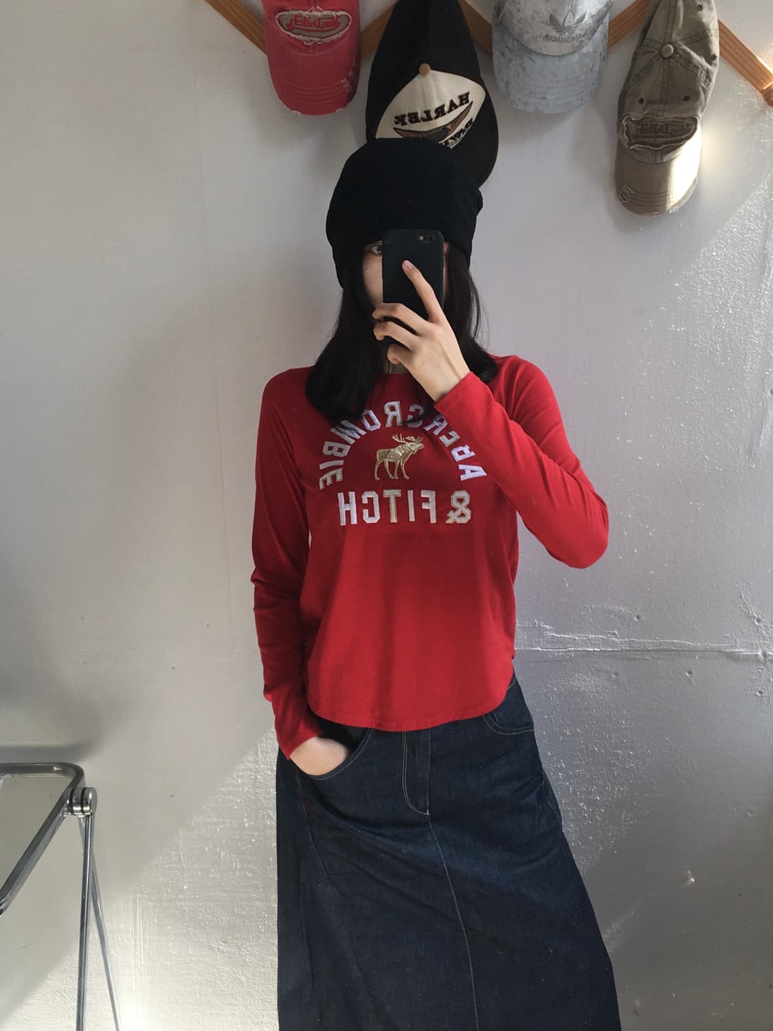 아베크롬비 스펠자수 롱슬리브 상품이미지1