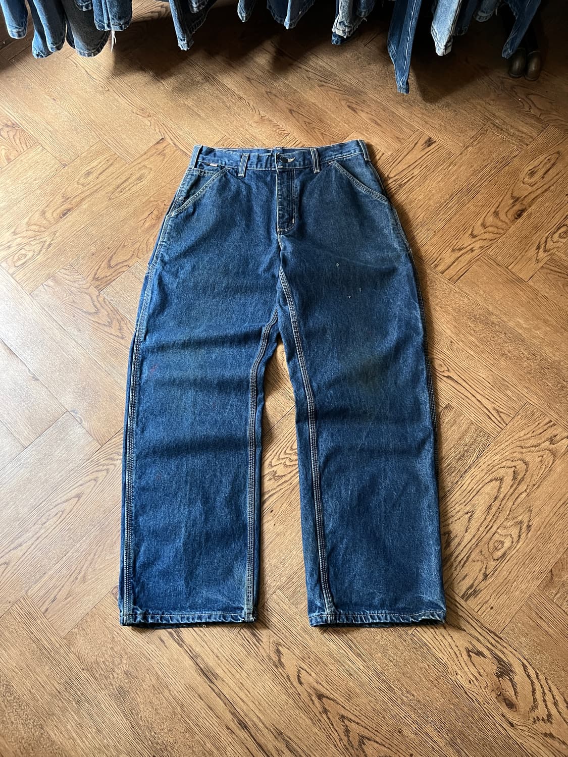 [31]칼하트FR USA 진청 싱글니 카펜터 워크 데님 팬츠 상품이미지2