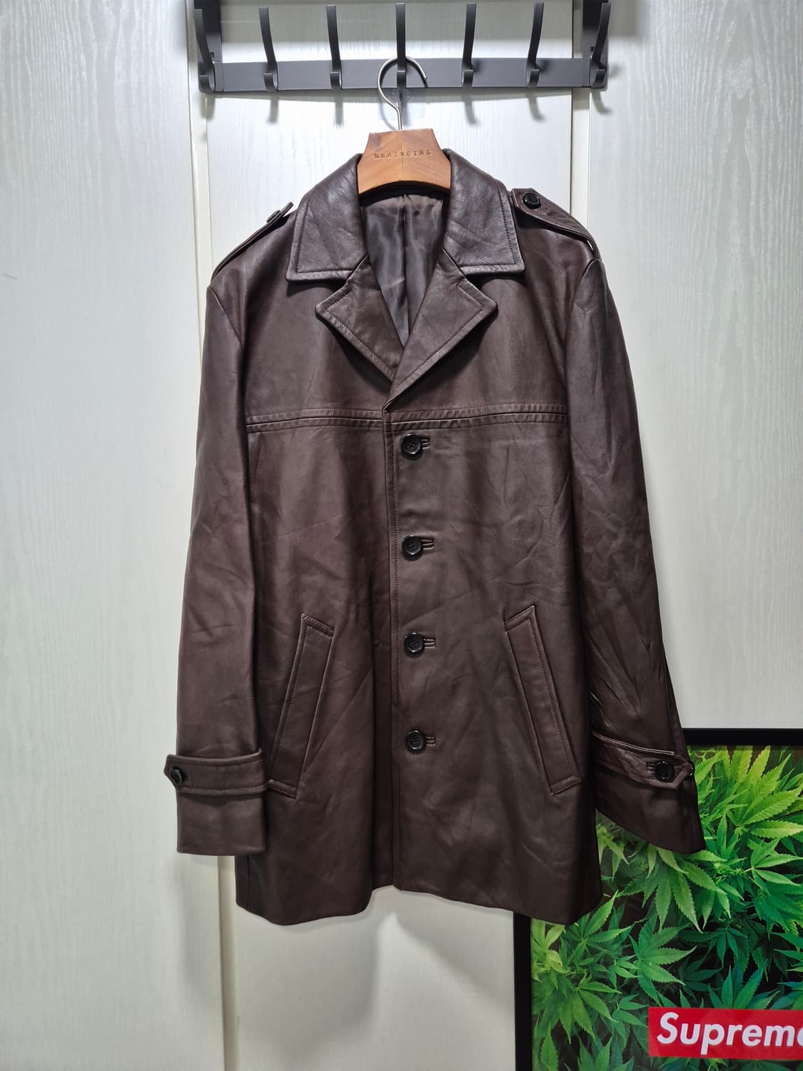 COMME CA ISM. 리얼가죽코트 상품이미지1